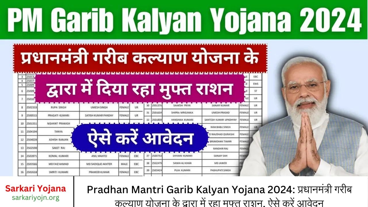 Pradhan Mantri Garib Kalyan Yojana 2024 प्रधानमंत्री गरीब कल्याण योजना के द्वारा में रहा मुफ्त राशन, ऐसे करें आवेदन