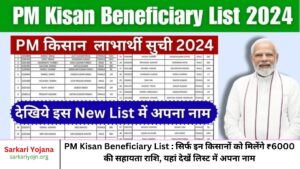 PM Kisan Beneficiary List सिर्फ इन किसानों को मिलेंगे ₹6000 की सहायता राशि, यहां देखें लिस्ट में अपना नाम